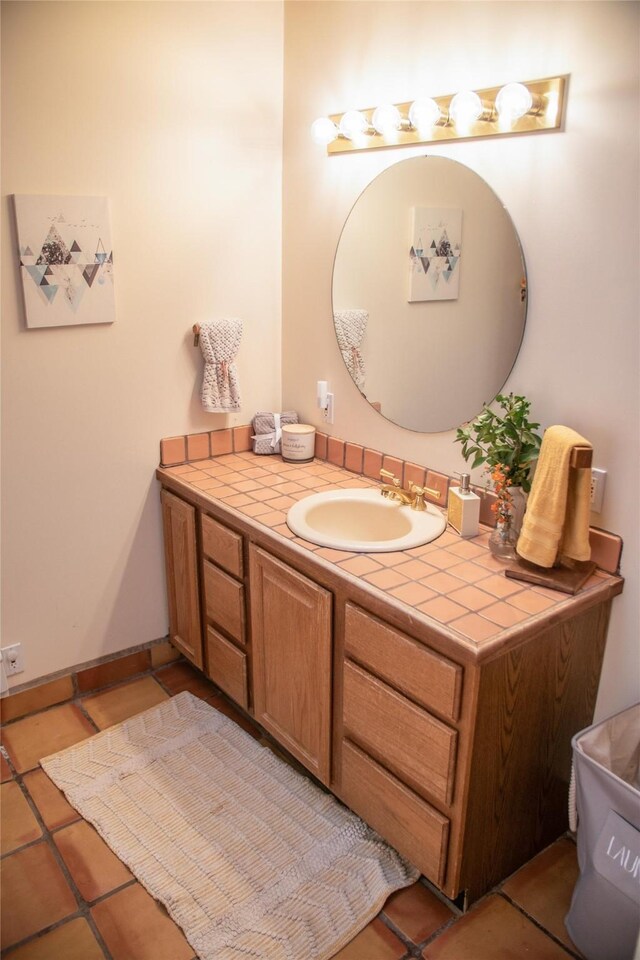 7 Paseo De Rincon, Santa Fe, NM 87508 - bathroom featuring vanity and tile patterned floors