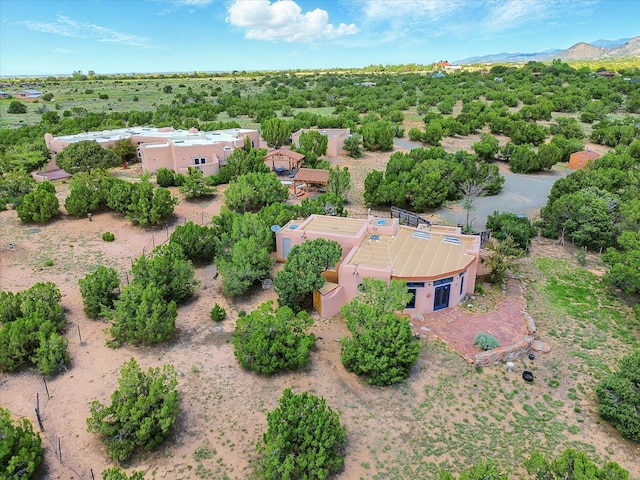 31AB Hondo Trl, Santa Fe, NM 87508 - aerial view of property and surrounding area featuring a mountain backdrop