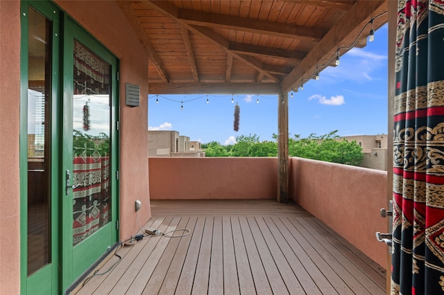 46 Oshara Blvd, Santa Fe, NM 87508 - view of wooden terrace