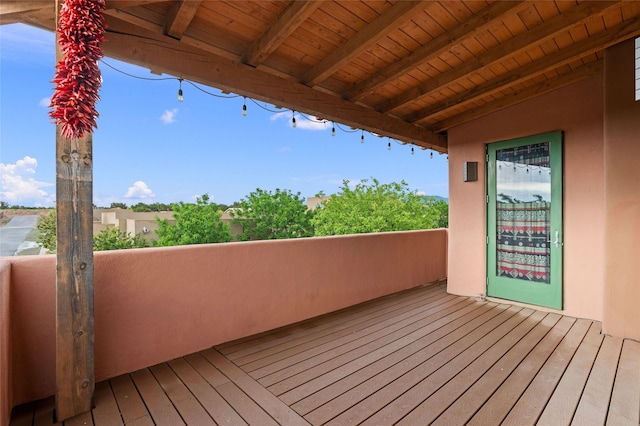 46 Oshara Blvd, Santa Fe, NM 87508 - view of wooden deck