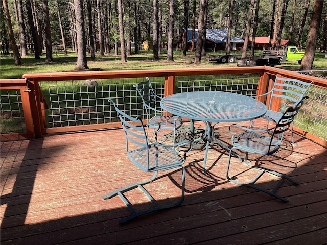 9 Bear Rd, Chama, NM 87520 - view of wooden deck