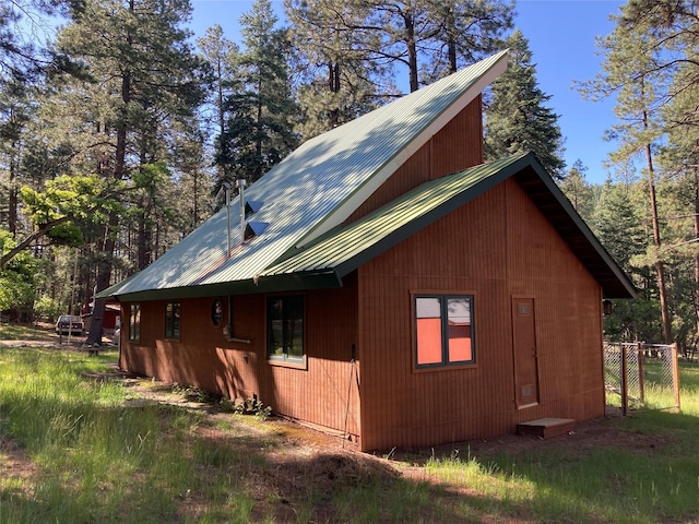 9 Bear Rd, Chama, NM 87520 - view of side of property with a metal roof