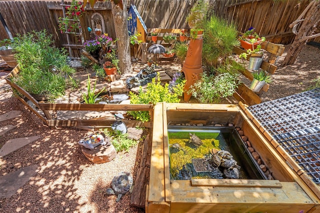 4737 Sundial Way, Santa Fe, NM 87507 - view of yard with a vegetable garden