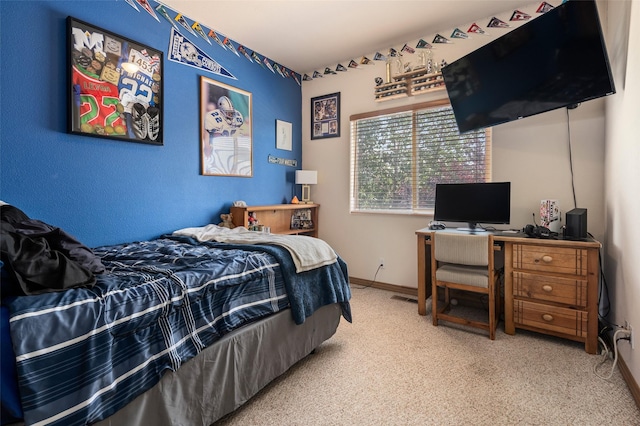 4737 Sundial Way, Santa Fe, NM 87507 - carpeted bedroom featuring an office area and baseboards