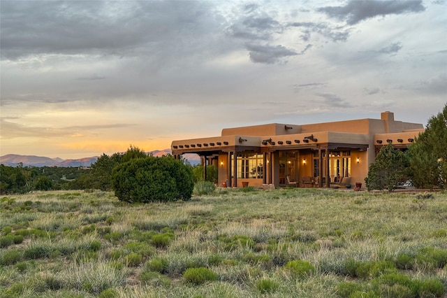 11 E Golden Eagle Rd, Santa Fe, NM 87506 - back of property featuring stucco siding