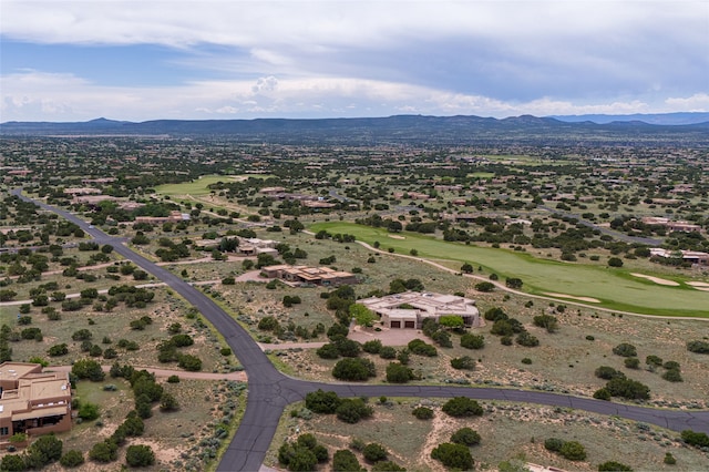 11 E Golden Eagle Rd, Santa Fe, NM 87506 - drone / aerial view of a mountainous background and a golf course