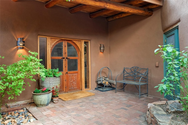 15 Cielo Cumbre Rd, Santa Fe, NM 87505 - entrance to property featuring stucco siding