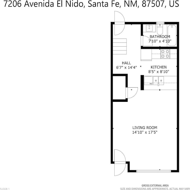 7206 Avenida El Nido, Santa Fe, NM 87507 - view of room layout