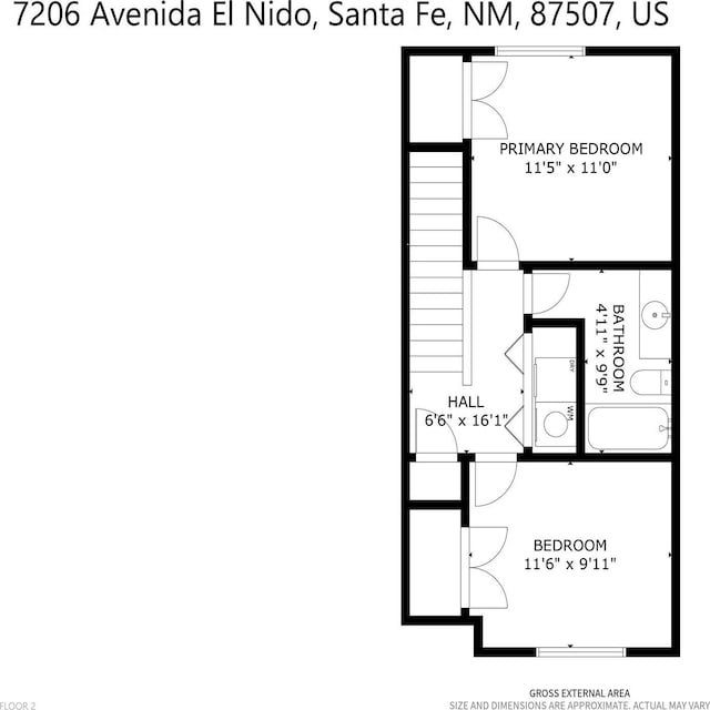 7206 Avenida El Nido, Santa Fe, NM 87507 - view of home floor plan