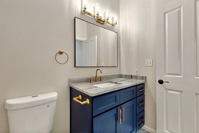 5 Wood Flower, Santa Fe, NM 87508 - half bathroom featuring vanity and toilet