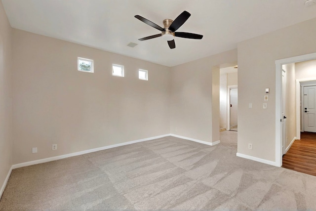 5 Wood Flower, Santa Fe, NM 87508 - carpeted spare room with ceiling fan and baseboards