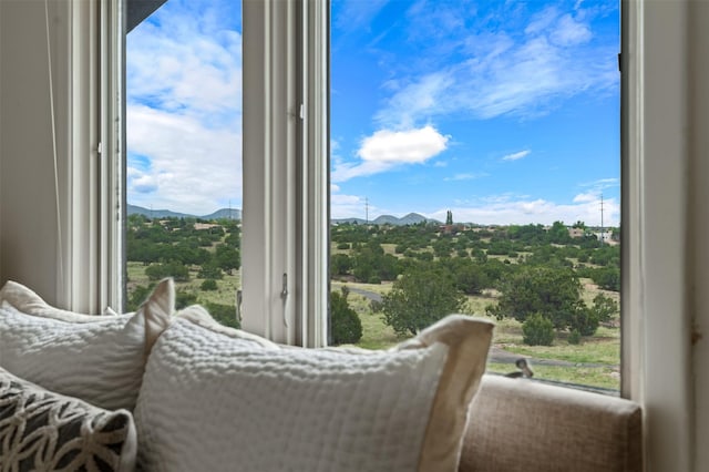 3046 Plaza Blanca, Santa Fe, NM 87507 - living area featuring healthy amount of natural light and a mountain view
