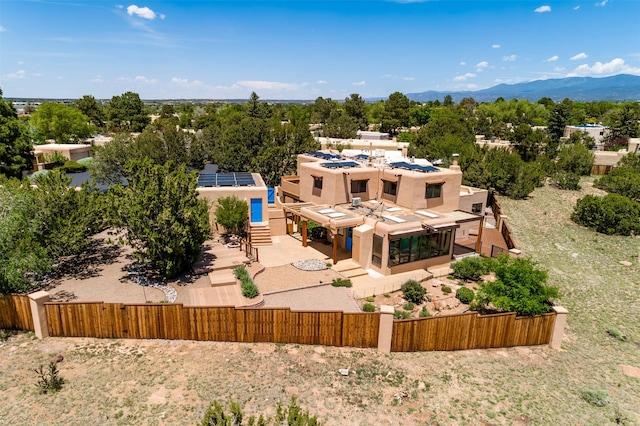 3046 Plaza Blanca, Santa Fe, NM 87507 - view from above of property with a mountain backdrop