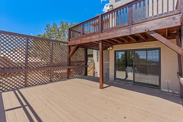620 Navajo, Los Alamos, NM 87544 - view of wooden terrace