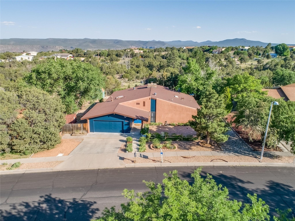256 Canada Way, White Rock, NM 87547 - view from above of property with mountains