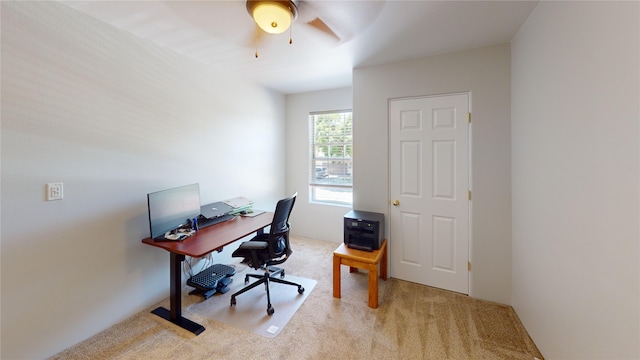 310 Grand Cyn, White Rock, NM 87547 - office with carpet floors and a ceiling fan