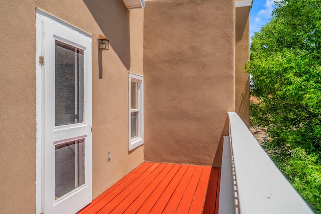4485 Dancing Ground Rd, Santa Fe, NM 87507 - view of wooden deck