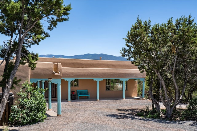 303 Chula Vis, Santa Fe, NM 87501 - back of house with a mountain view