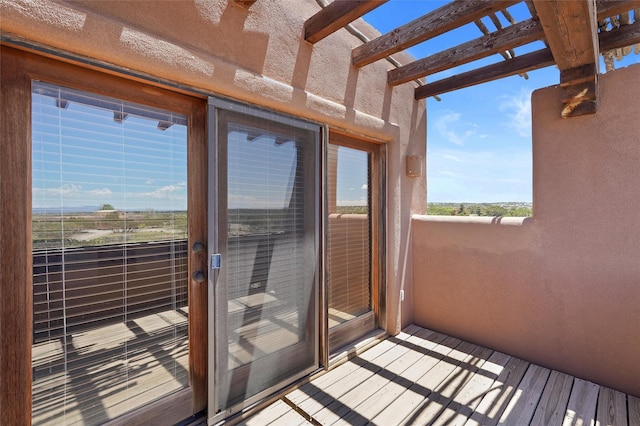 35 Avenida De La Paz, Lamy, NM 87540 - view of wooden terrace