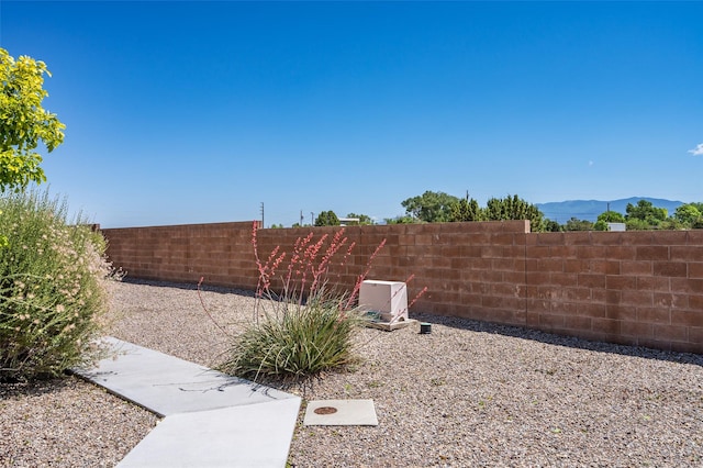 4351 San Benito Unit A, Santa Fe, NM 87507 - view of yard with a mountain view