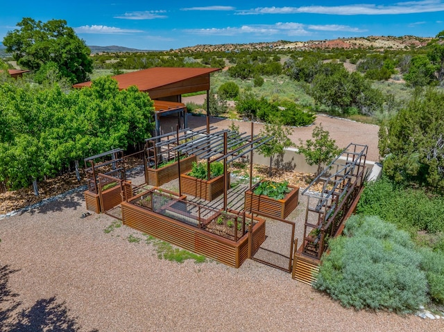 24 Whispering Spirits Dr, Cerrillos, NM 87010 - aerial view of property and surrounding area