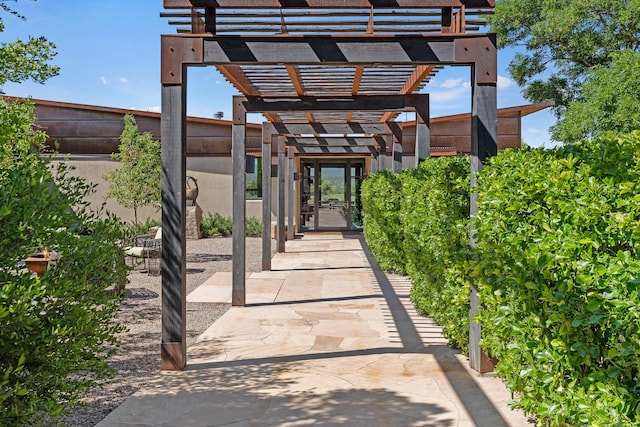24 Whispering Spirits Dr, Cerrillos, NM 87010 - view of patio featuring a pergola