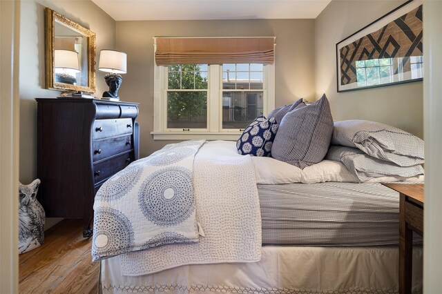111 E Santa Fe Unit 5, Santa Fe, NM 87505 - bedroom featuring wood finished floors