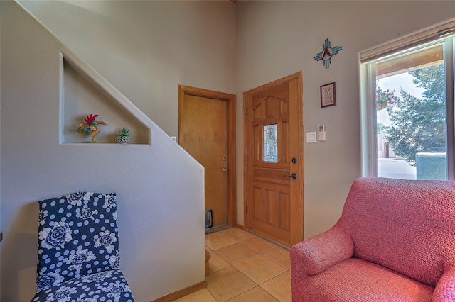 7513 Kachina Loop, Santa Fe, NM 87507 - foyer with light tile patterned floors