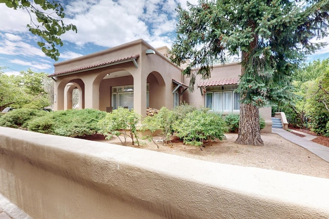 728 Don Gaspar Ave Unit 1A & 1B, Santa Fe, NM 87505 - view of front of house with stucco siding