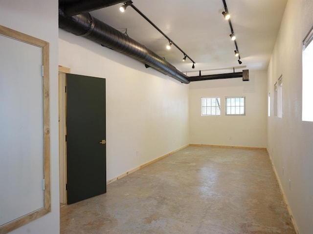 1918 Hopewell Unit C, Santa Fe, NM 87505 - unfurnished room featuring concrete flooring and rail lighting