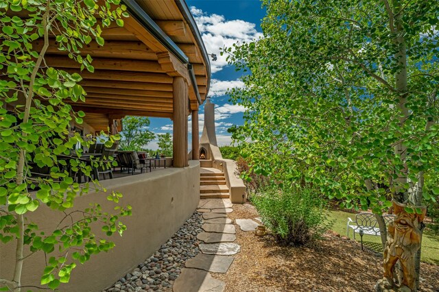 12 Sundance Ct, Santa Fe, NM 87506 - view of yard featuring a porch