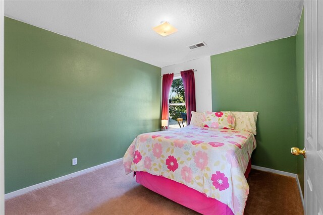 4704 Contenta Rdg, Santa Fe, NM 87507 - bedroom with carpet floors and a textured ceiling