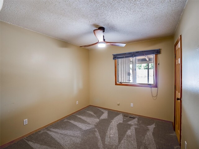 85 Chiquita Dr, White Rock, NM 87547 - empty room featuring ceiling fan, carpet, and a textured ceiling