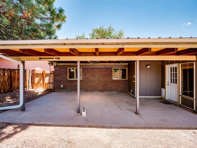 85 Chiquita Dr, White Rock, NM 87547 - view of patio / terrace featuring an attached carport