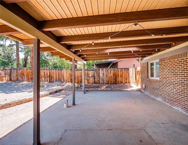 85 Chiquita Dr, White Rock, NM 87547 - fenced backyard with a patio area