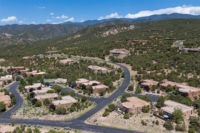 44 Lodge Cir Unit C, Santa Fe, NM 87506 - aerial view of a mountain backdrop