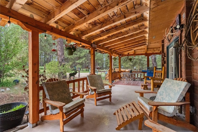 19 Canoe Ct, Jemez Springs, NM 87025 - view of patio
