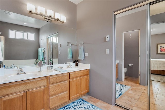 3 Hunters Run, Santa Fe, NM 87508 - bathroom featuring double vanity and tile patterned floors