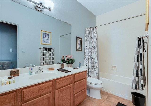 3 Hunters Run, Santa Fe, NM 87508 - full bathroom with vanity, shower / tub combo, and tile patterned floors