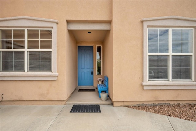 3 Hunters Run, Santa Fe, NM 87508 - property entrance with stucco siding