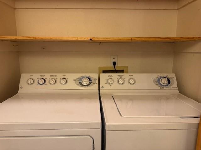 2210 Miguel Chavez Unit 1816, Santa Fe, NM 87505 - laundry area with separate washer and dryer