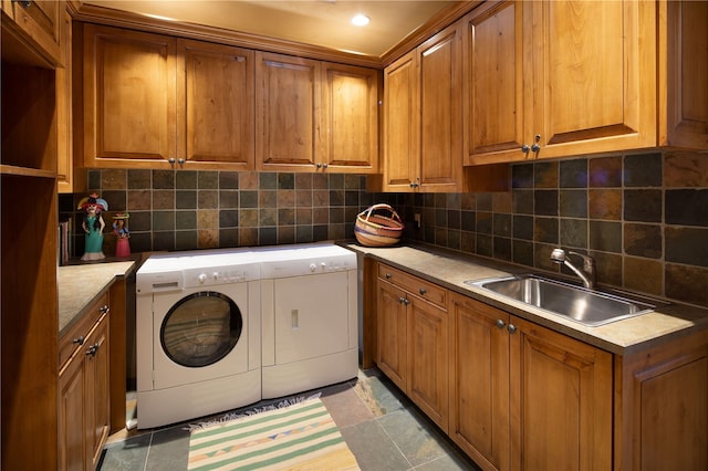 5 N Brisa Fresca, Santa Fe, NM 87506 - laundry room with cabinet space and washing machine and dryer
