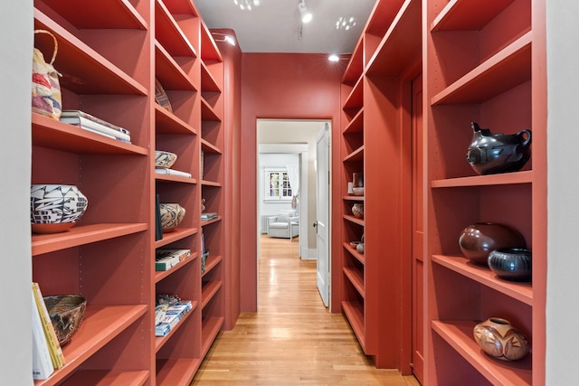 359 Garcia St, Santa Fe, NM 87501 - walk in closet featuring light wood-type flooring