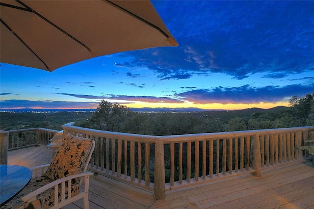 51 Coyote Mountain Rd, Santa Fe, NM 87505 - view of deck