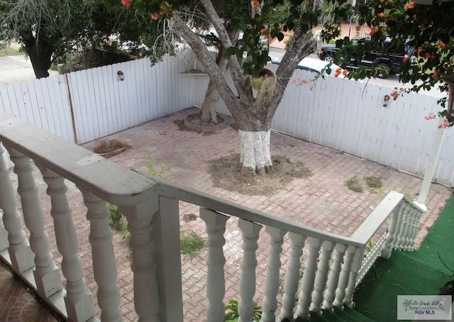 view of patio with fence private yard