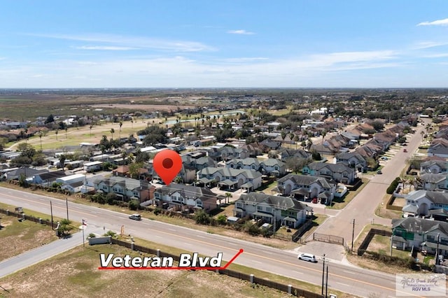 birds eye view of property featuring a residential view