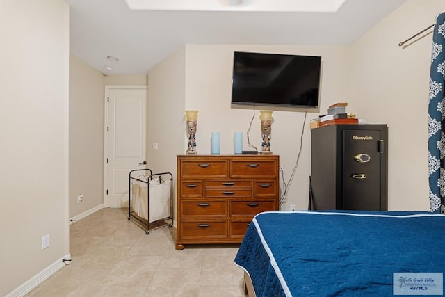 view of tiled bedroom