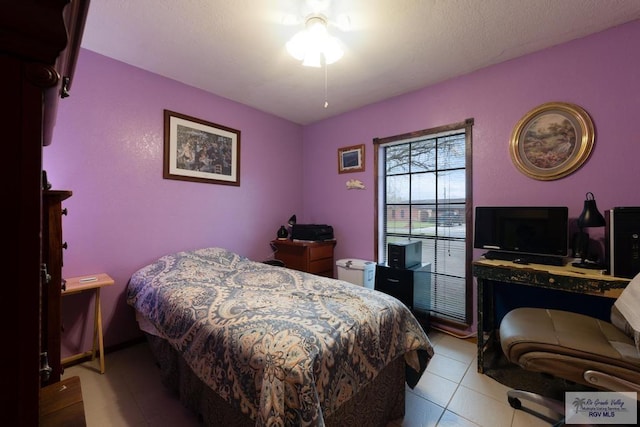 view of tiled bedroom