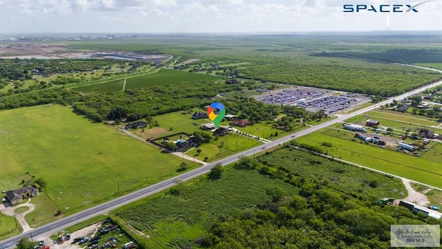 bird's eye view featuring a rural view