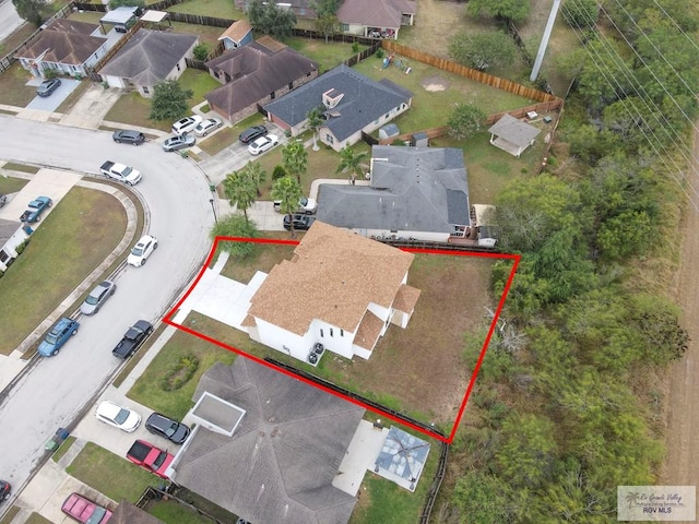 3330 Calle Bolivia, Brownsville, TX 78521 - aerial view of residential area featuring property parcel outlined